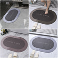 CJ super absorbent bath mat with quick-drying, non-slip surface, modern bathroom entrance door carpet, ideal for home use.