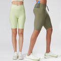 Men's And Women's Same High Elastic Multi-pocket High Waist Compression Shorts - whimsywagon