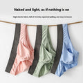 Men's cj triangle underwear, separated design, showing the waistband and fabric details of the men's underwear in a natural pose.