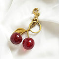 3D Alloy Car Keychain – Cherry Bag Pendant Charm for Women